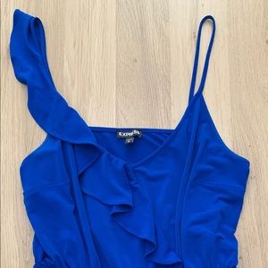 Express Ruffled “Going Out” Tank